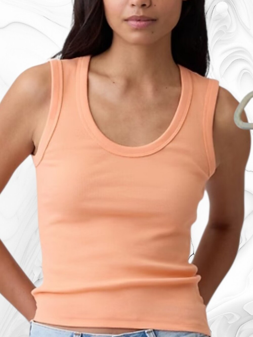 American Eagle Outfitters  Peach & Coral Scoop Neck Tank Duo
